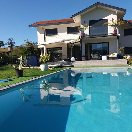 Chambres, Cuisine, Piscine, Spa, Billards, Airhockey, Nature Fillinges Exterior foto
