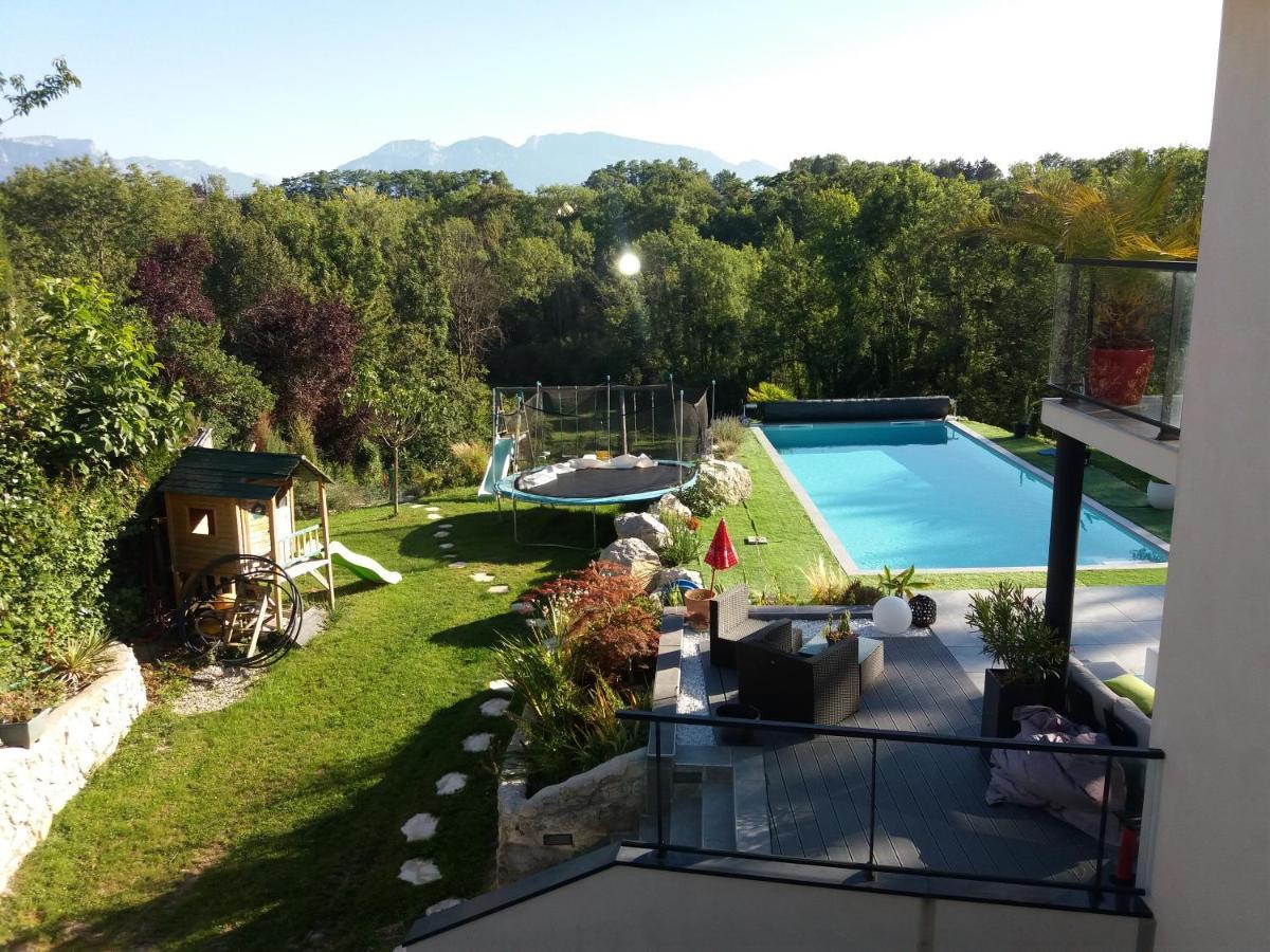 Chambres, Cuisine, Piscine, Spa, Billards, Airhockey, Nature Fillinges Exterior foto