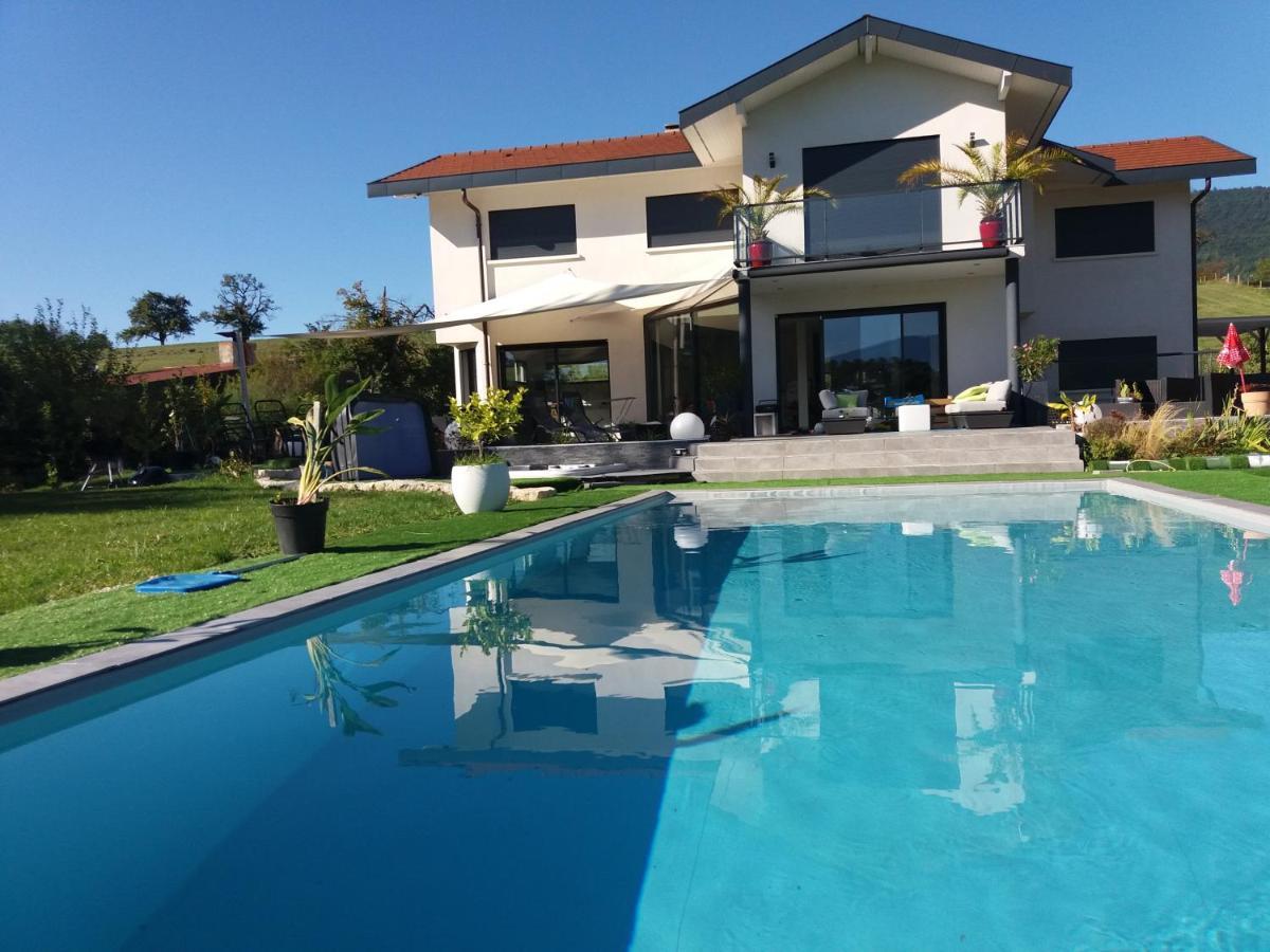 Chambres, Cuisine, Piscine, Spa, Billards, Airhockey, Nature Fillinges Exterior foto